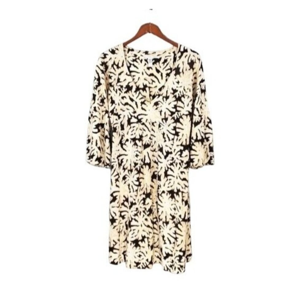 Diane Von Furstenberg Silk Dress Coral Reef Stretch Travel Vacation